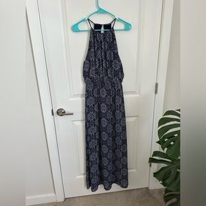 Navy maxi dress